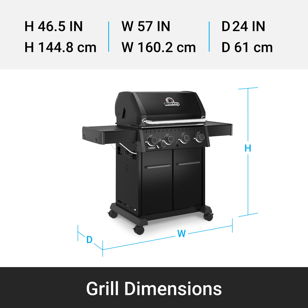 Grelhador a Gás Broil King Crown™ 440 Shadow