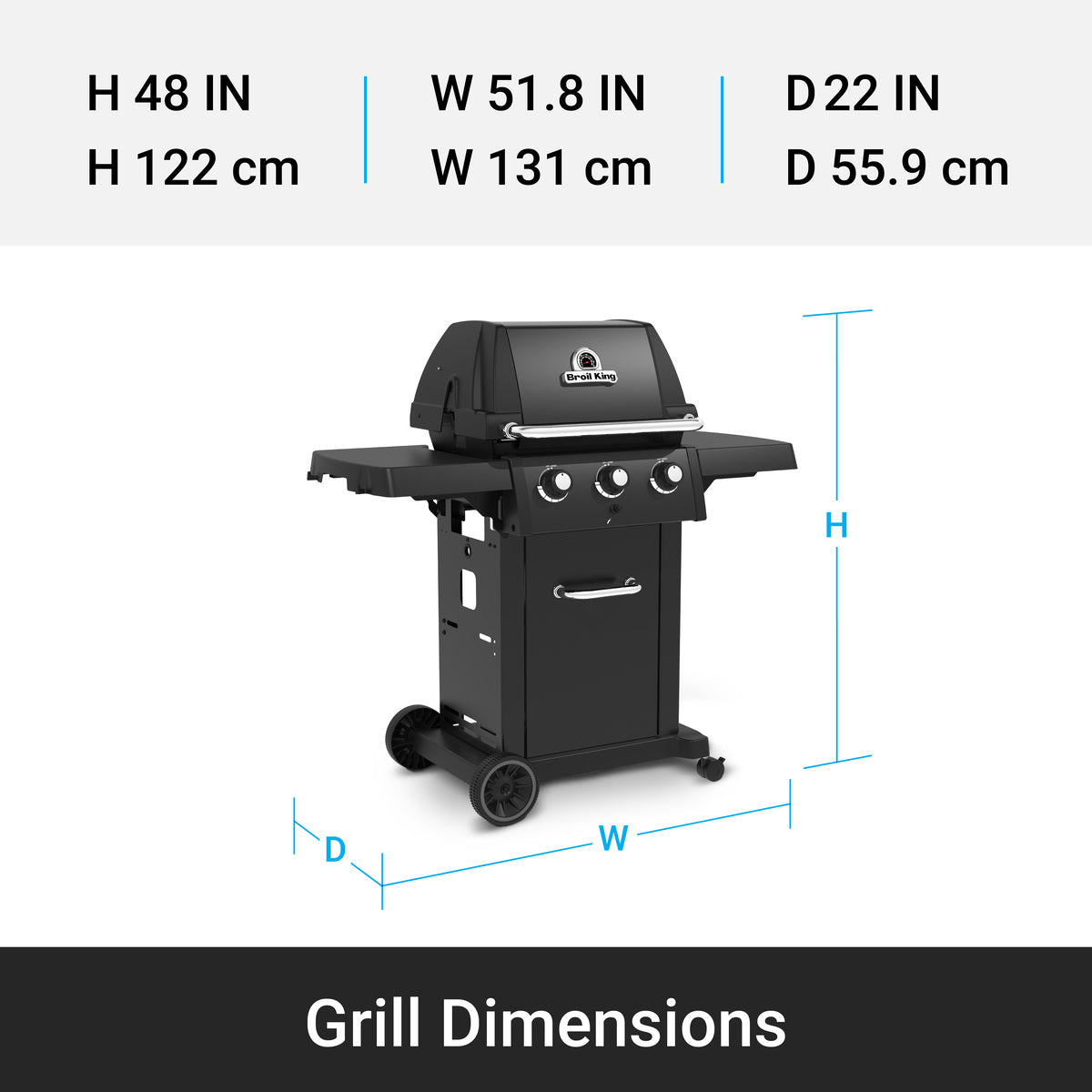 Parrilla de gas compacta ROYAL™ 320 Shadow