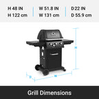 Parrilla de gas ROYAL™ 340 Shadow