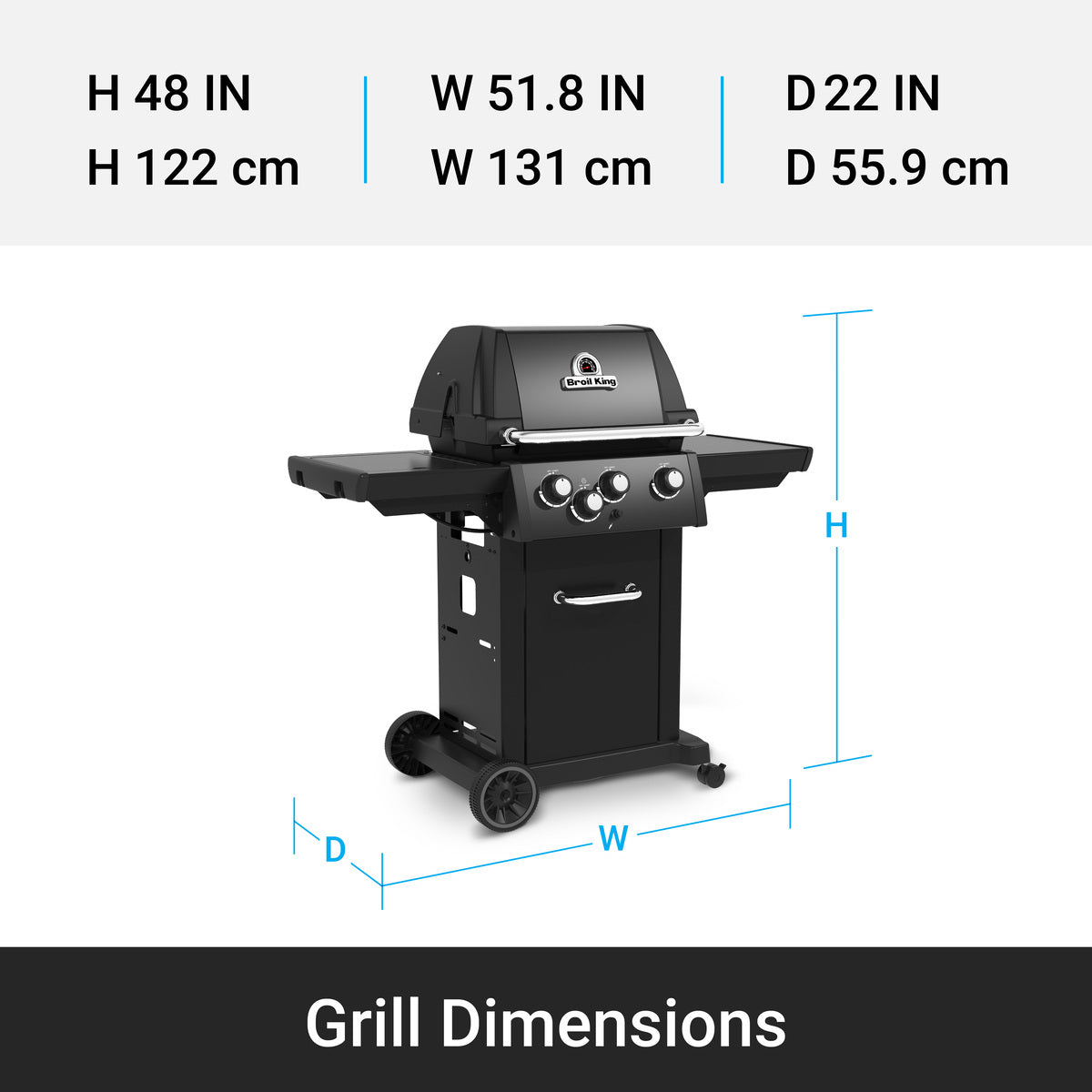 Parrilla de gas ROYAL™ 340 Shadow